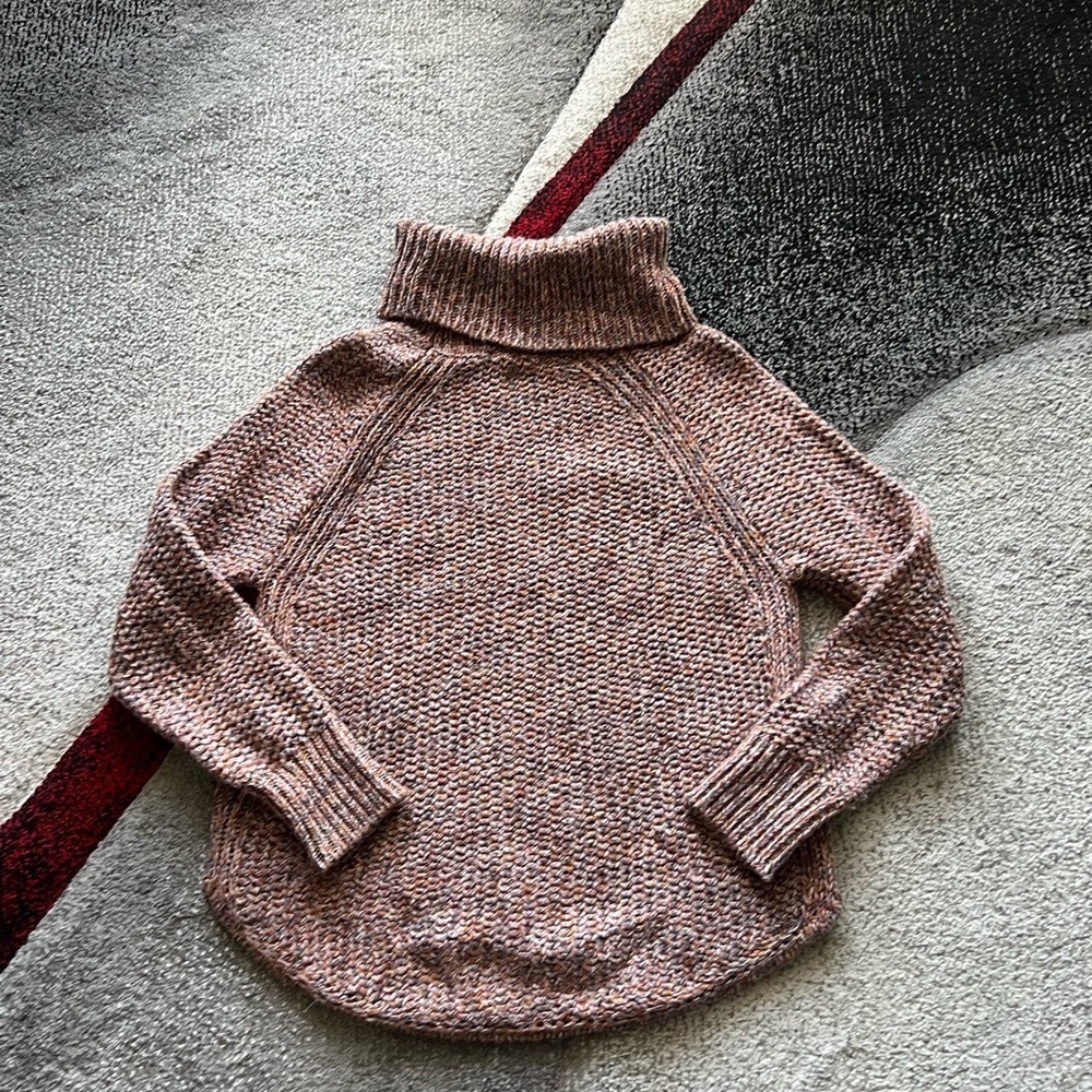 Prana Callisto Colorful Western Raglan Knit Turtle Neck Sweater - Picture 5 of 5